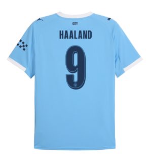 Manchester City Home Haaland 9 UCL Jersey 25-26