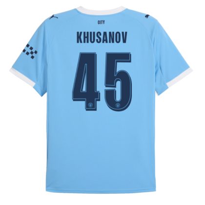 Manchester City Home Khusanov 45 UCL Jersey 25-26