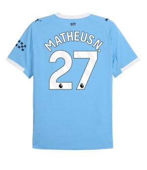 Manchester City Home Matheus N. 27 Jersey 25-26