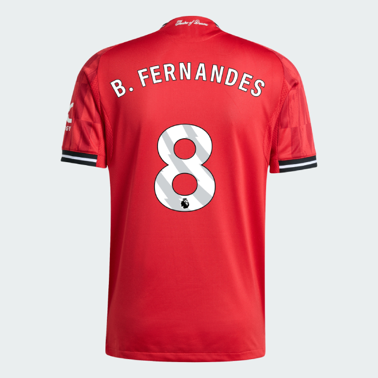 Manchester United Home B. FERNANDES 8 Jersey 25-26 (Player Version)