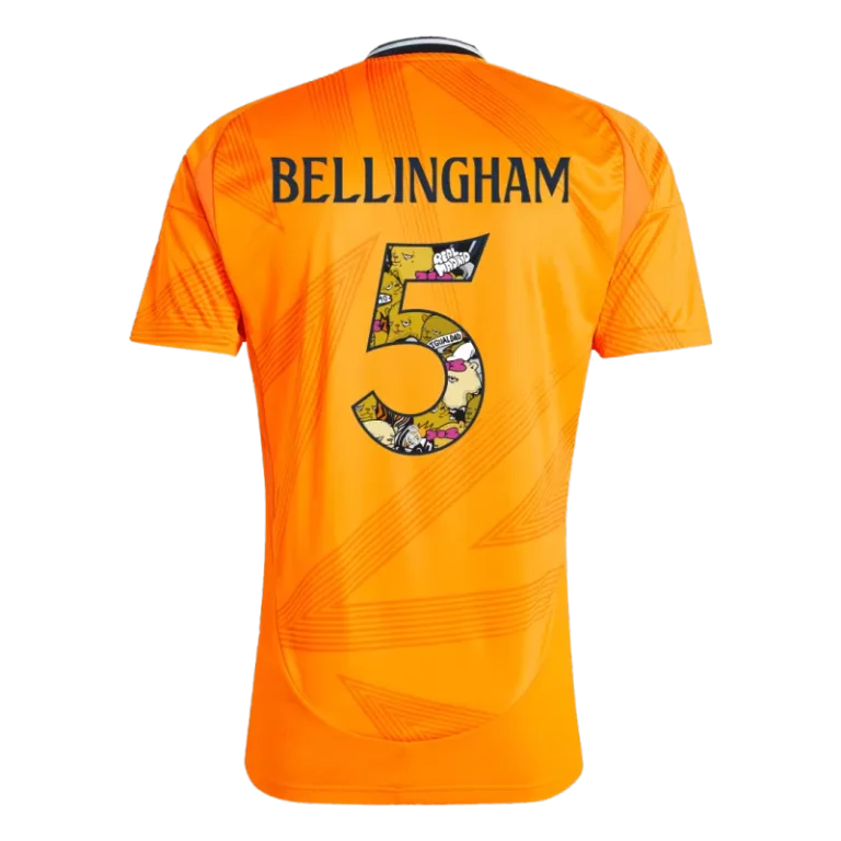 Real Madrid Away BELLINGHAM 5 Bear Champ Font Jersey 24-25