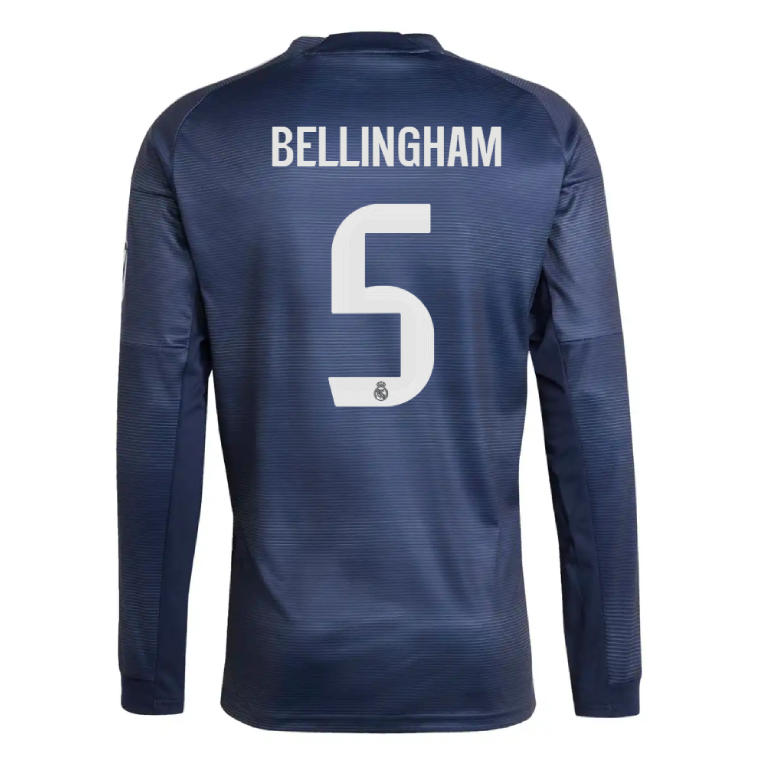 Real Madrid Away BELLINGHAM 5 Long Sleeve Jersey 25-26