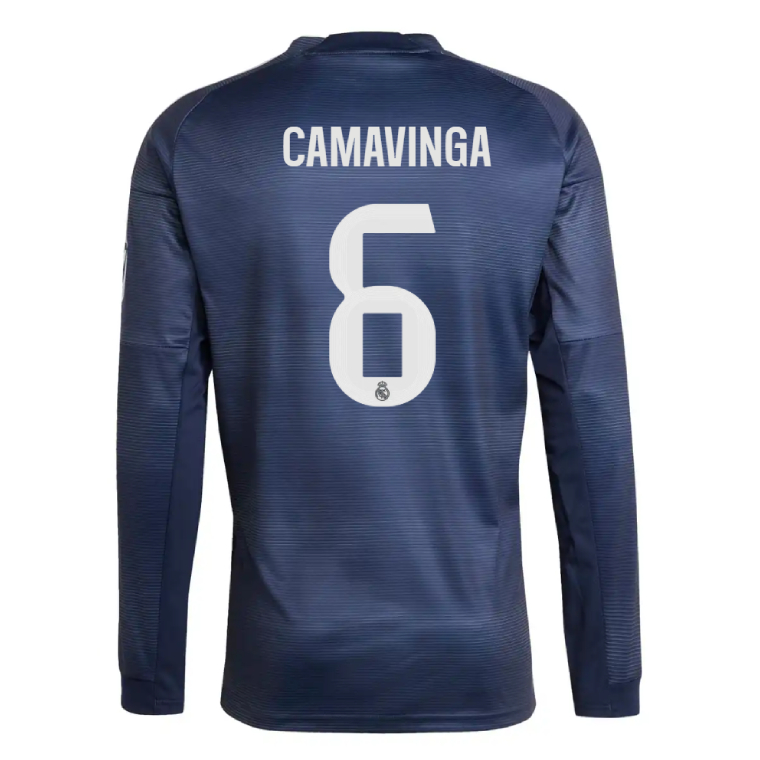 Real Madrid Away CAMAVINGA 6 Long Sleeve Jersey 25-26