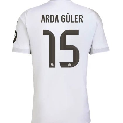Real Madrid Home Arda Güler 15 Jersey 25-26