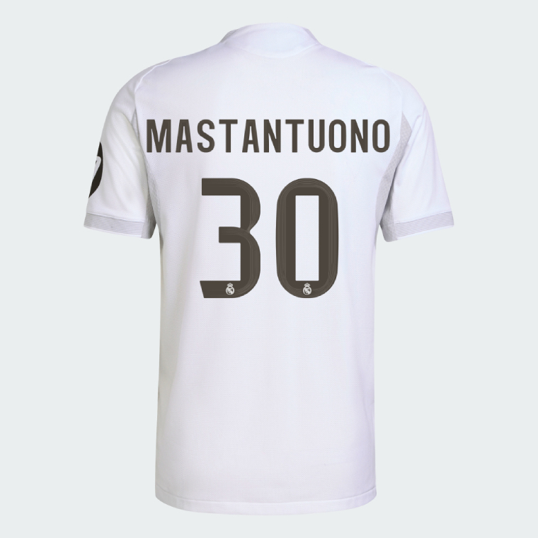Real Madrid Home MASTANTUONO 30 Jersey 25-26 (Player Version)