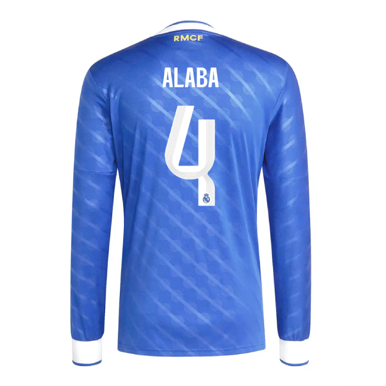 Real Madrid Third ALABA 4 Long Sleeve Jersey 25-26