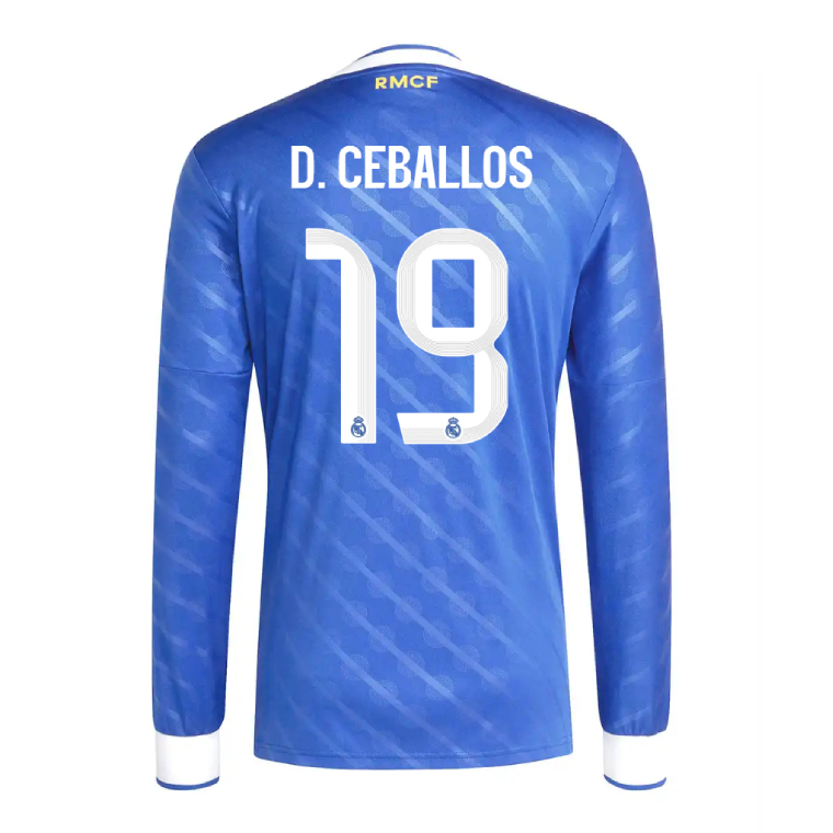 Real Madrid Third D. CEBALLOS 19 Long Sleeve Jersey 25-26