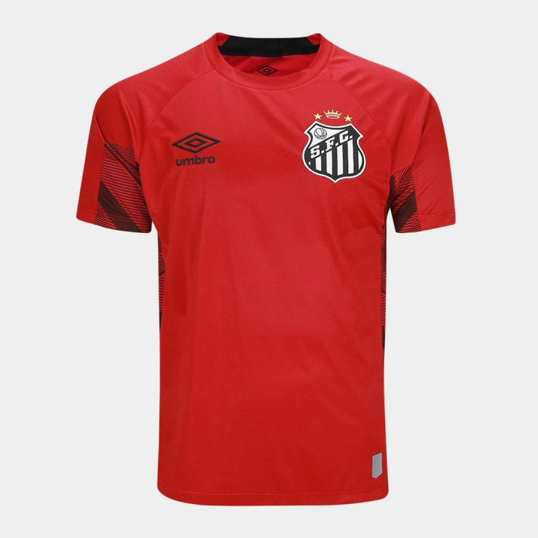 Santos FC Goalkeeper Jersey Red+Black 25-26