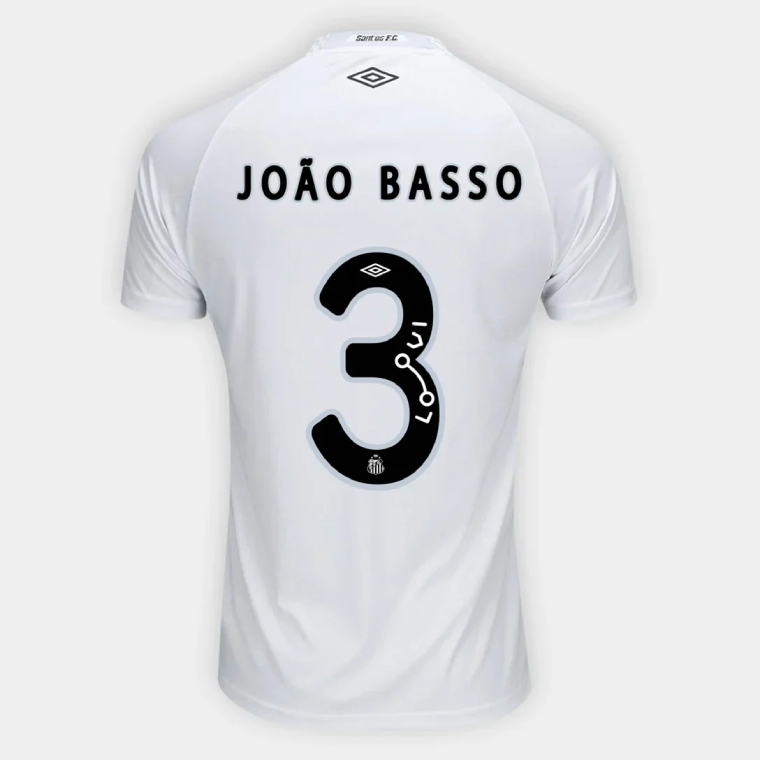 Santos FC Home JOÃO BASSO 3 Jersey 25-26