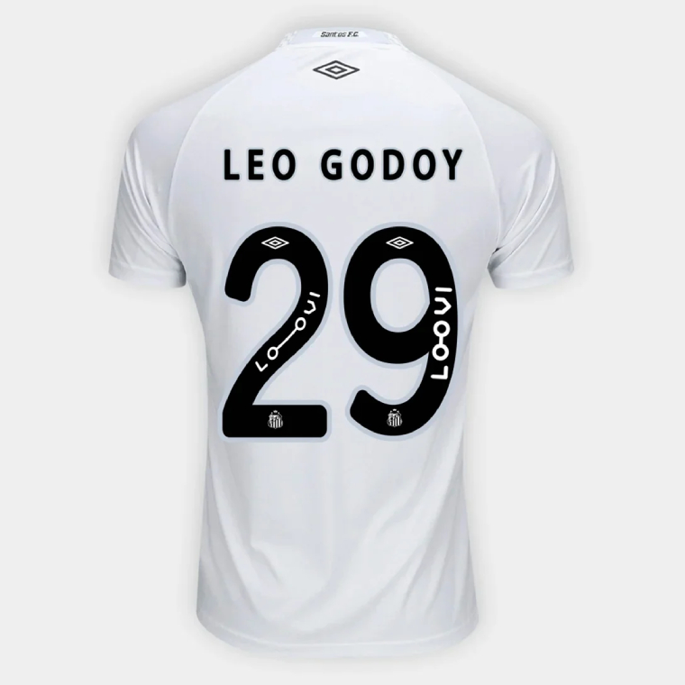 Santos FC Home LEO GODOY 29 Jersey 25-26