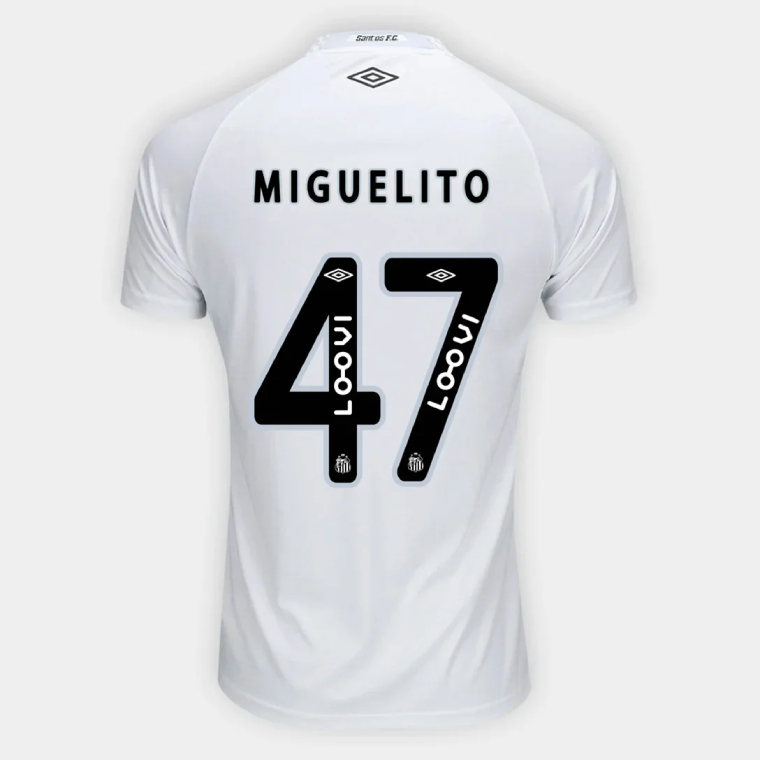 Santos FC Home MIGUELITO 47 Jersey 25-26