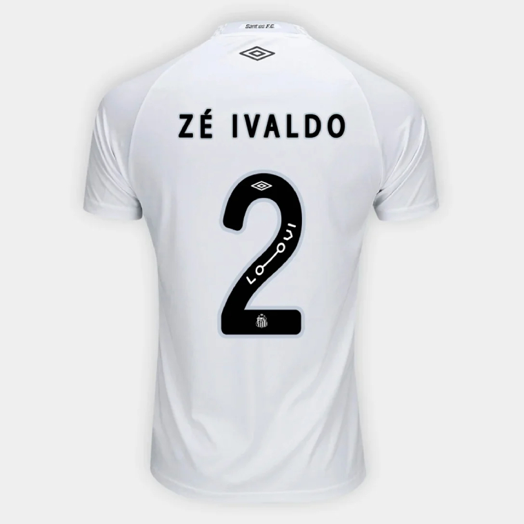 Santos FC Home ZÉ IVALDO 2 Jersey 25-26