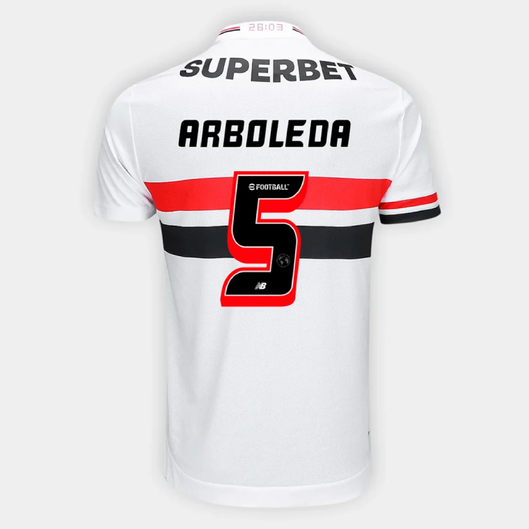 Sao Paulo FC Home ARBOLEDA 5 Jersey 25-26