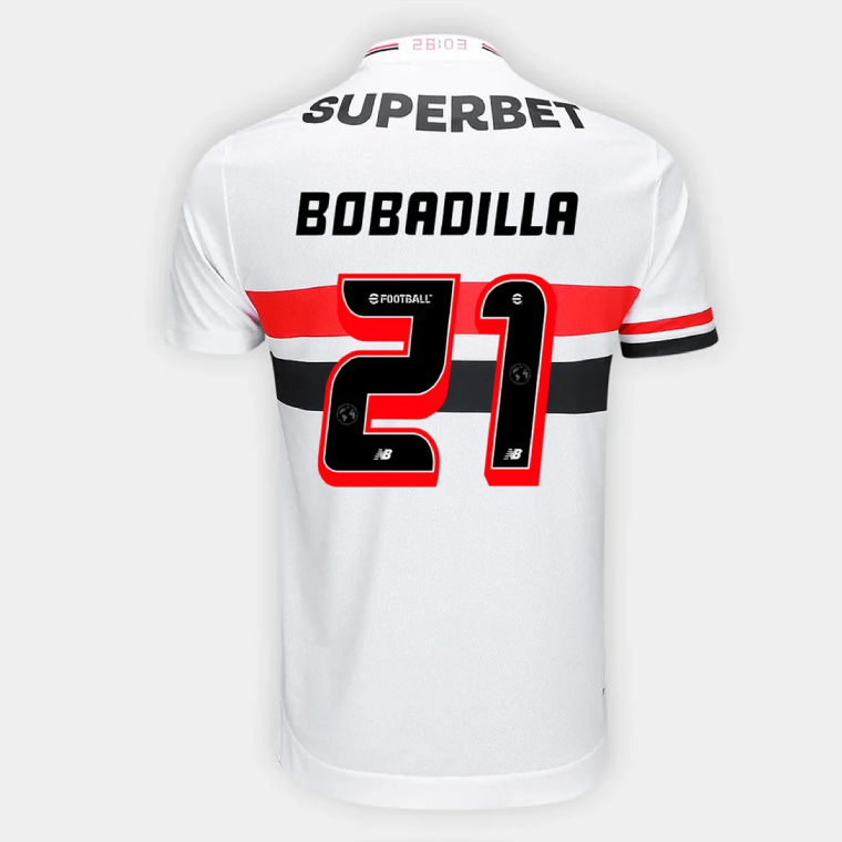 Sao Paulo FC Home BOBADILLA 21 Jersey 25-26