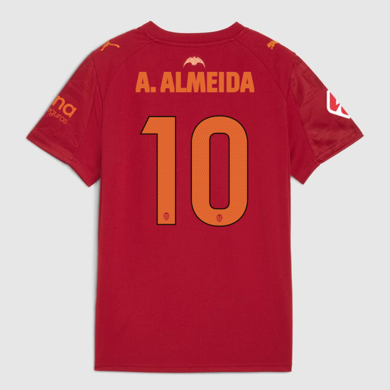 Valencia CF Away A. ALMEIDA 10 Jersey 25-26