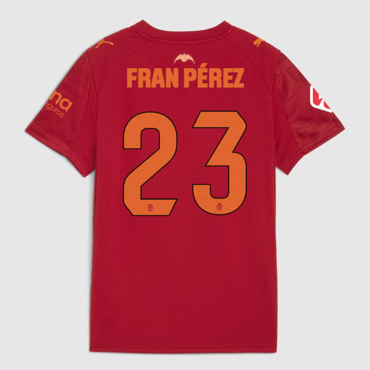 Valencia CF Away FRAN PÉREZ 23 Jersey 25-26