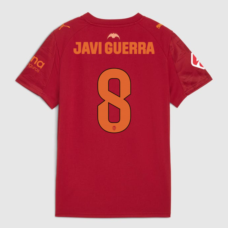 Valencia CF Away JAVI GUERRA 8 Jersey 25-26