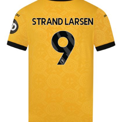 Wolverhampton Wanderers Home STRAND LARSEN 9 Jersey 25-26