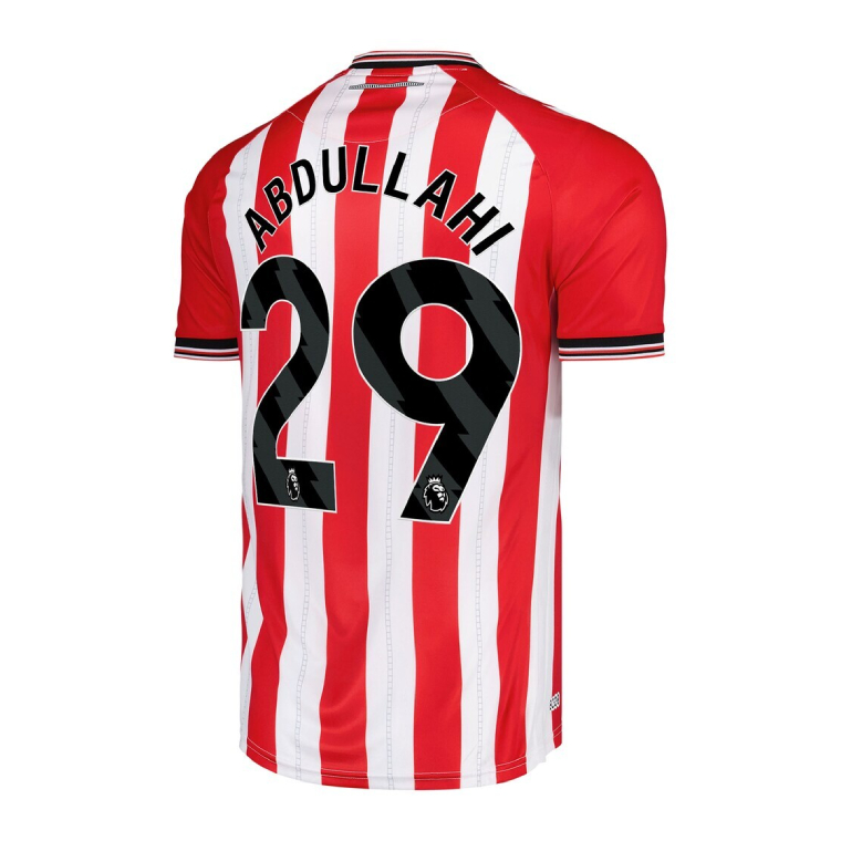 Sunderland Home ABDULLAHI 29 Jersey 25-26