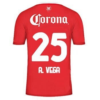 Toluca A. VEGA 25 Home Soccer Jersey 23-24