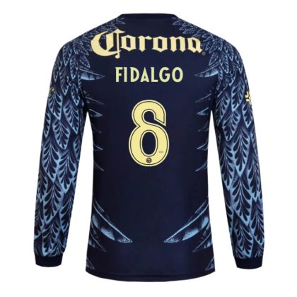 Club América Away FIDALGO 8 Long Sleeve Jersey 25-26