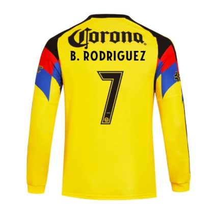 Club América Home B. RODRIGUEZ 7 Long Sleeve Jersey 25-26