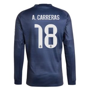 Real Madrid Away A. CARRERAS 18 Long Sleeve Jersey 25-26