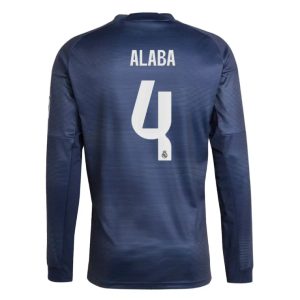 Real Madrid Away ALABA 4 Long Sleeve Jersey 25-26