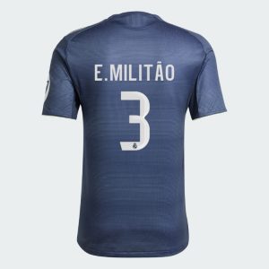 Real Madrid Away E. MILITÃO 3 Jersey 25-26 (Player Version)