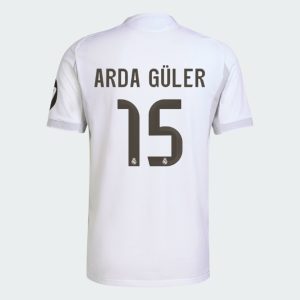 Real Madrid Home ARDA GÜLER 15 Jersey 25-26 (Player Version)