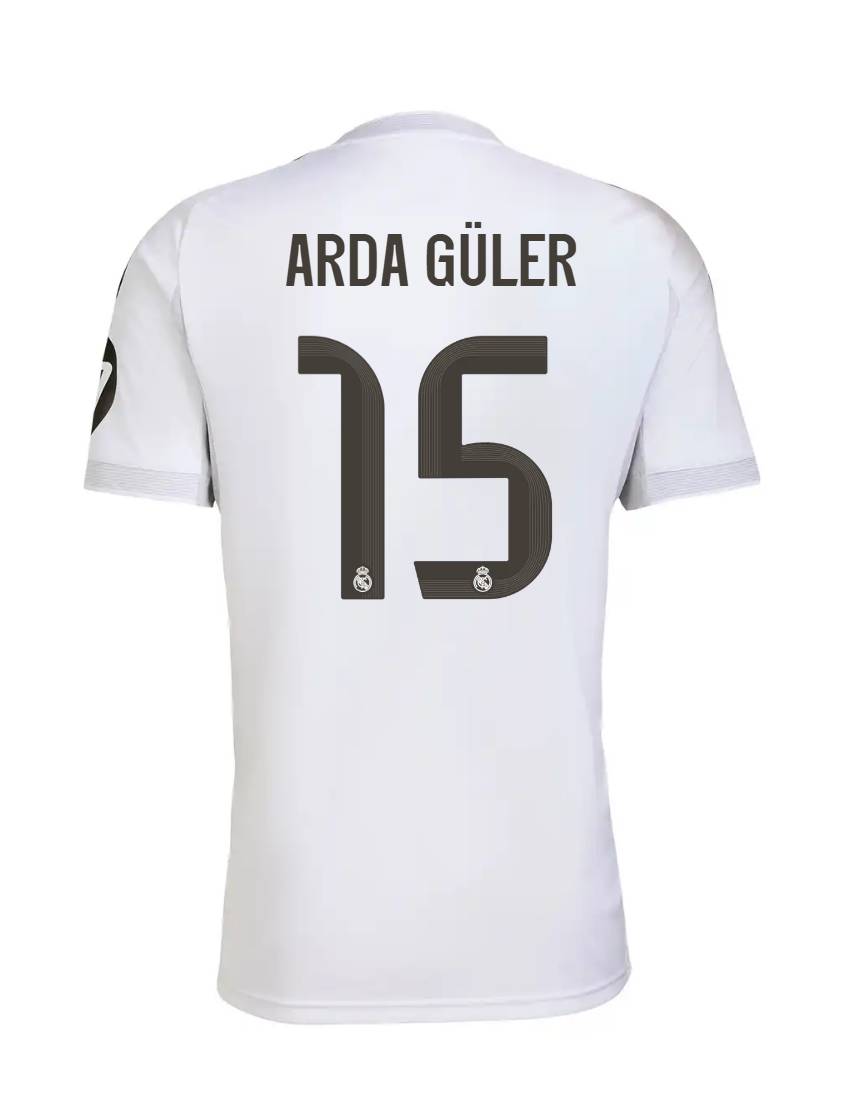Real Madrid Home Arda Güler 15 Jersey 25-26