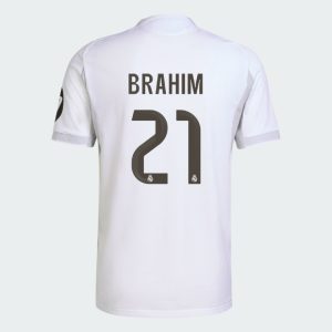 Real Madrid Home BRAHIM 21 Jersey 25-26 (Player Version)