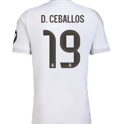 Real Madrid Home D. Ceballos 19 Jersey 25-26