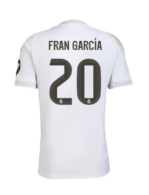 Real Madrid Home Fran García 20 Jersey 25-26