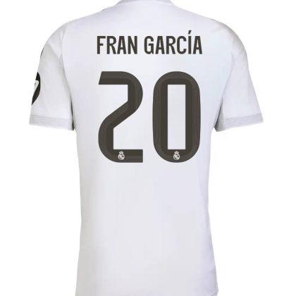 Real Madrid Home Fran García 20 Jersey 25-26