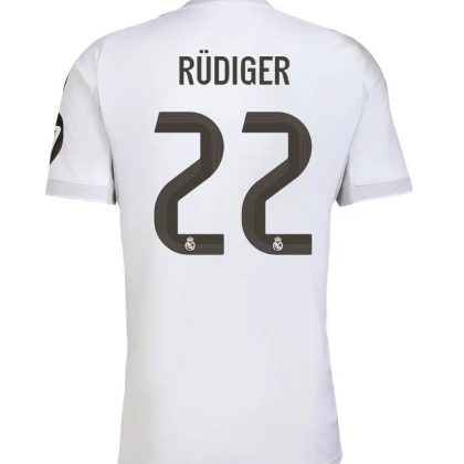 Real Madrid Home Rüdiger 22 Jersey 25-26