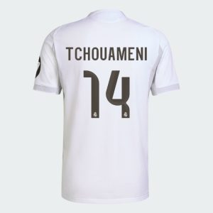 Real Madrid Home TCHOUAMENI 14 Jersey 25-26 (Player Version)