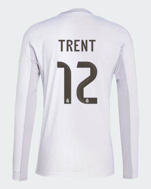 Real Madrid Home Trent 12 Long Sleeve Jersey 25-26