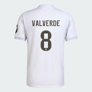 Real Madrid Home VALVERDE 8 Jersey 25-26 (Player Version)