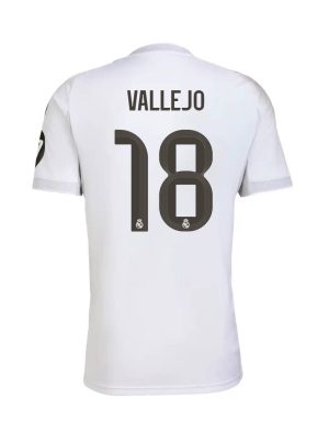 Real Madrid Home Vallejo 18 Jersey 25-26