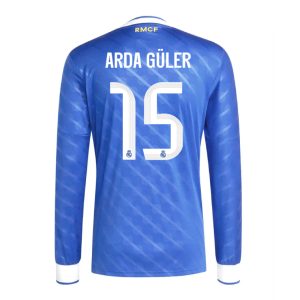 Real Madrid Third ARDA GÜLER 15 Long Sleeve Jersey 25-26