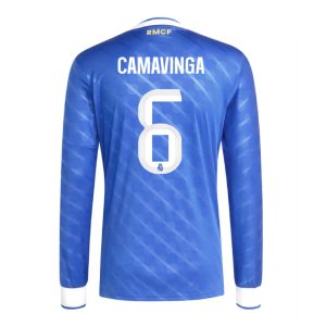 Real Madrid Third CAMAVINGA 6 Long Sleeve Jersey 25-26