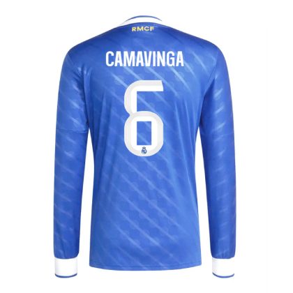Real Madrid Third CAMAVINGA 6 Long Sleeve Jersey 25-26