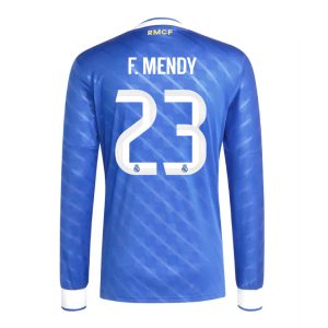Real Madrid Third F. MENDY 23 Long Sleeve Jersey 25-26