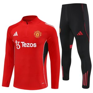 Manchester United Red Training Suit Kit 25-26
