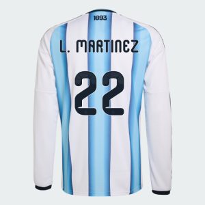 Argentina Home L. MARTINEZ 22 World Cup Long Sleeve Jersey 2026 (Player Version)