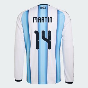 Argentina Home MARTIN 14 World Cup Long Sleeve Jersey 2026 (Player Version)