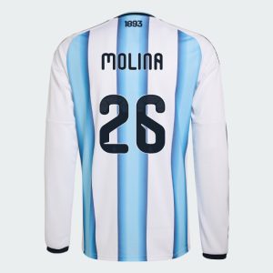 Argentina Home MOLINA 26 World Cup Long Sleeve Jersey 2026