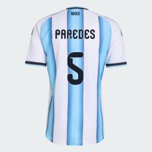 Argentina Home PAREDES 5 World Cup Jersey 2026 (Player Version)