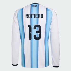 Argentina Home ROMERO 13 World Cup Long Sleeve Jersey 2026 (Player Version)